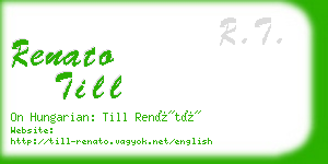 renato till business card